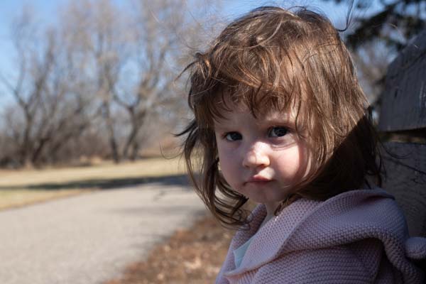 The facial expressions of a 1 year old can really tell it all. No words required.